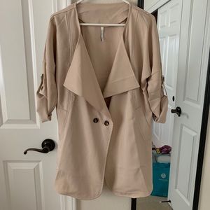 NWOT romwe khaki oversized jacket